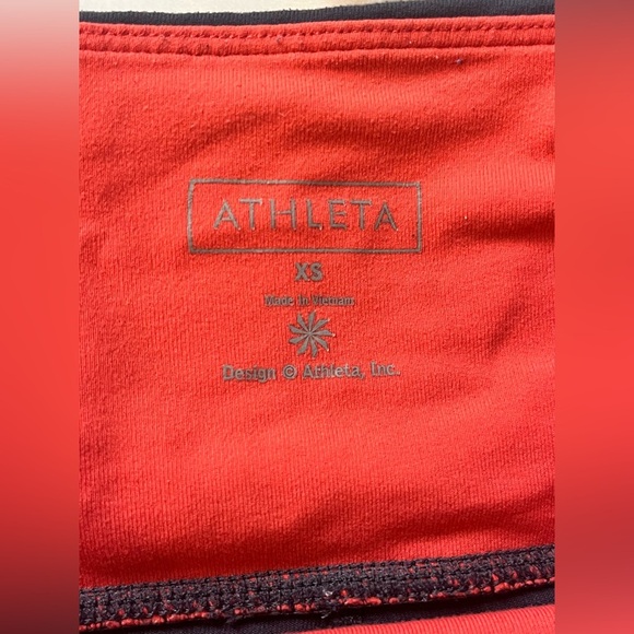 Athleta Gray and Orange Women’s Athletic Workout Exercise Capri Leggings Size XS - Picture 5 of 14